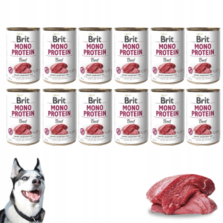 Brit Mono Protein Beef mokré krmivo pre psov 400 g